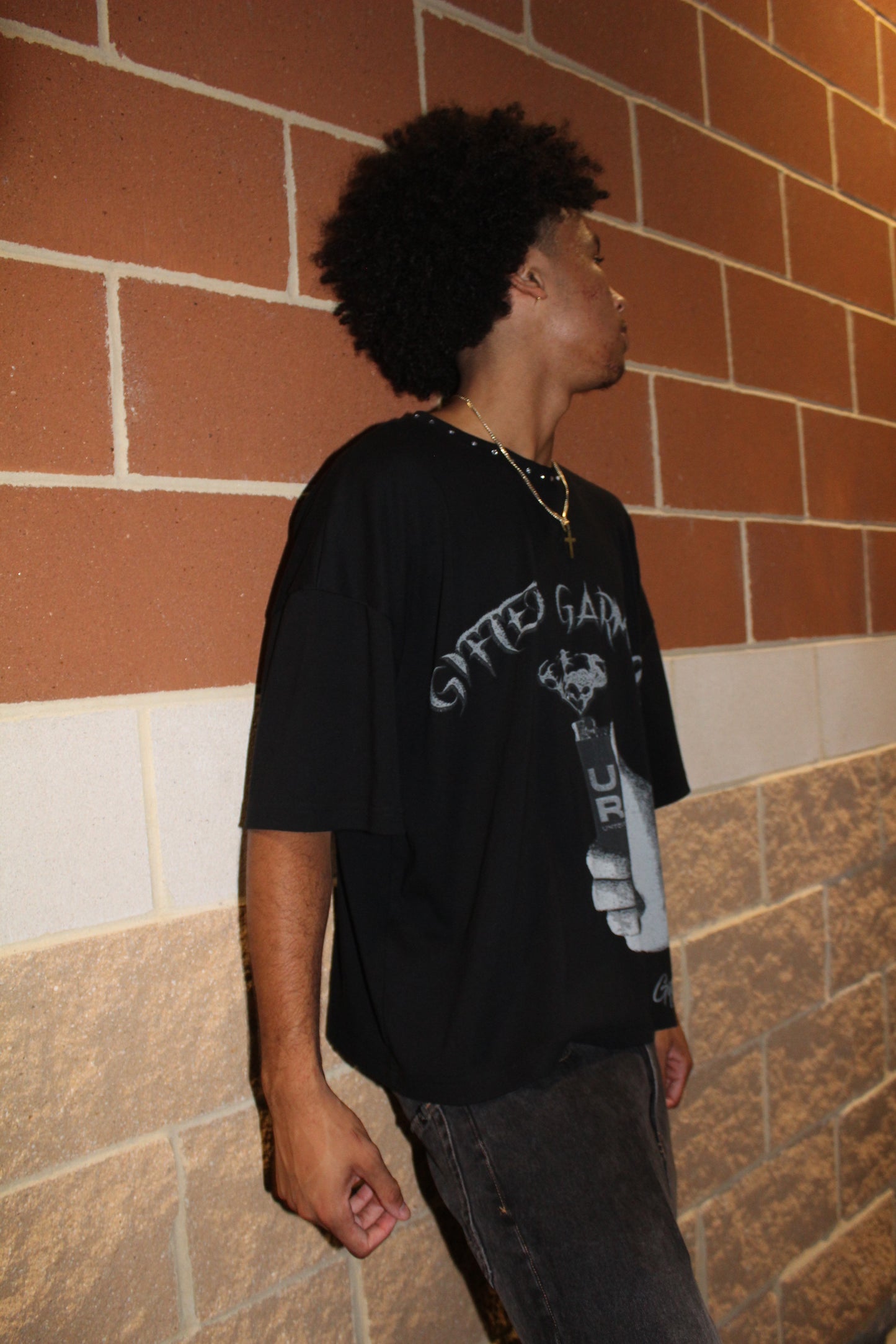 "U R Unique" Oversized cropped tee